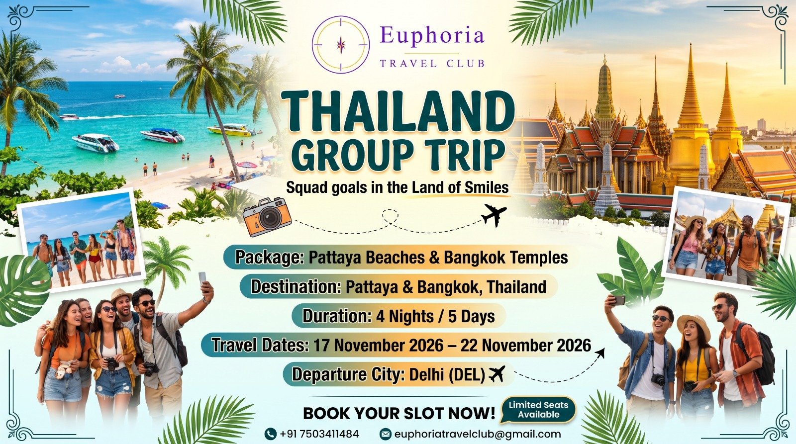 DELHI TO THAILAND